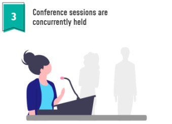 Conference sessions are concurrently held