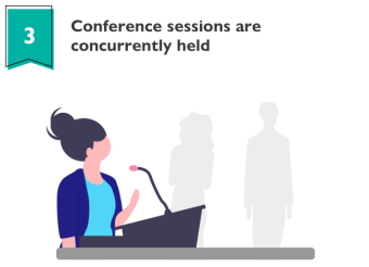 Conference sessions are concurrently held
