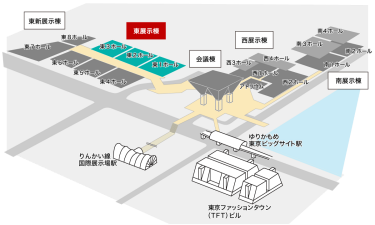 ビッグサイト南展示棟マップ